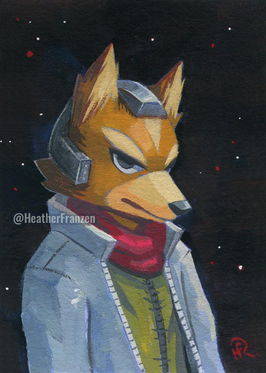 Portrait of Fox McCloud from StarFox.