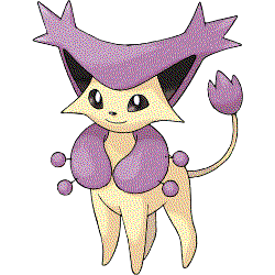 A cat Pokemon with a mane and long tail with a tuft on the end.