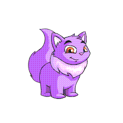 A cat-like creature with a furry tuft collar.