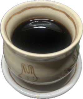 Photo of my teacup filled with red loon.