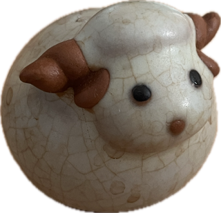 little ceramic sheep